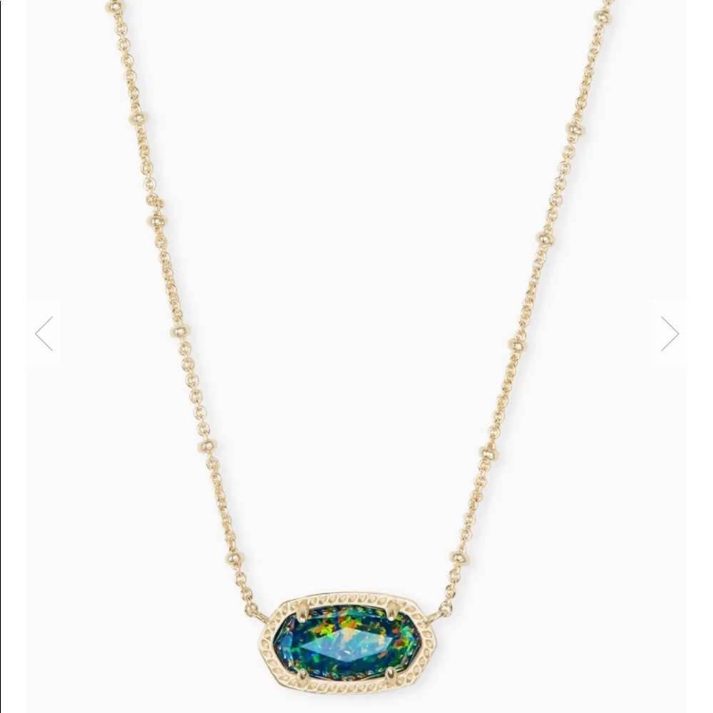 KENDRA SCOTT Elisa Satellite Midnight Kyocera Opal Necklace - Picture 7 of 9